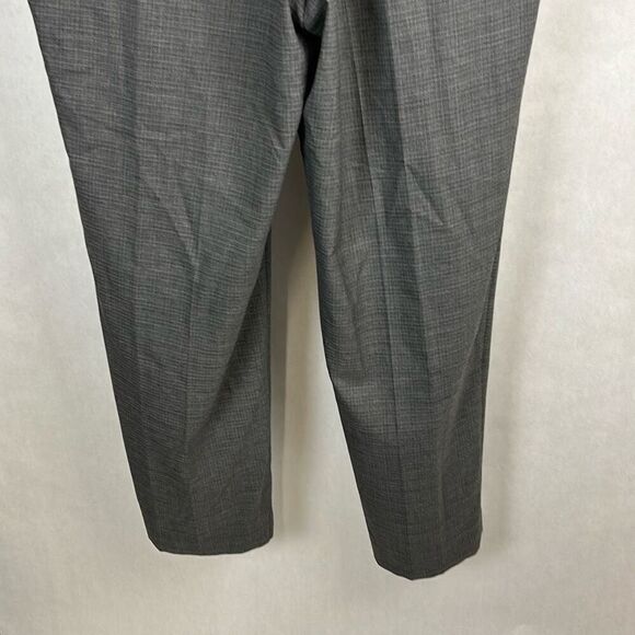 NEW Ralph Lauren Mens Comfort Flex Pants Sz 38x30 Gray Herringbone Flat Front - Picture 7 of 9